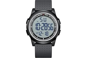 GOLDEN HOUR Ultra-Sottile Minimalista Sport Impermeabile Orologi Digitali Uomo con Display Ampio Angolo Cinturino in Gomma Orologio da Polso per Uomini Donne