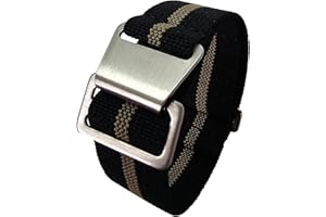 Max French Marine Nationale Elastic Nylon Navy Divers Parachute Watch Straps 20mm 22mm Military Bands