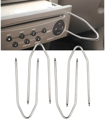 Kit Chiavette Smontaggio Autoradio 4 Pezzi - Estrazione Stereo Auto Universale, Acciaio Inossidabile - Foto 6