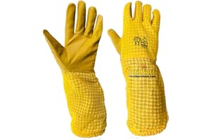 Urbansbee Guanti apicoltura ventilati professionali | Guanti Anti-Puntura per Apicoltori | design avanzato | Durevoli e Comodi per Uso Intensivo| 1 paio | Ideali per Principianti ed Esperti