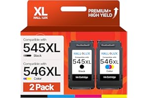 HALLOLUX PG-545XL CL-546XL Cartucce d'inchiostro Sostituzione per Cartucce Canon 545 546 XL per Pixma TR4550 TS3151 TS3150 MG2550S MX495 TR4551 MX490 MG3050 MG2950 MG2450 MG2550 (Nero e Colore)
