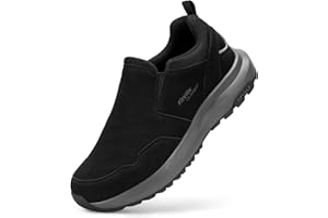 FitVille Wanderschuhe Herren Extra Breit Trekkingschuhe rutschfeste Outdoor Schuhe Atmungsaktiv Freizeitschuhe Slip On Walkingschuhe Weit Herren Sneaker mit Fußgewölbestütze