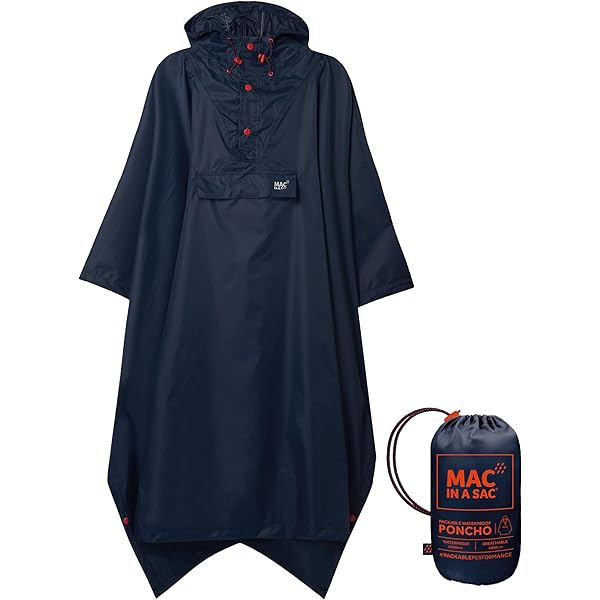 Unisexe Poncho Pluie à Capuche Imperméable Translucide Cape De Pluie Raincoat Pour Voyage Camping Randonnée Vacance En EVA Bleu - Prêt-à-Porter