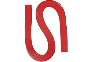 PATIKIL Quilling Strisce Carta 120pz 3/16"(5mm) 54cm Origami Carta Quilling Striscia per Arte Fai-da-Te Mano Artigianato Natale Rosso