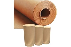 SERDECO DECORACION Rollo de Papel Kraft Natural Marrón. Tamaños 100-300 mts largo en 30, 60, 90 o 105 cm. (60 cm x 100 Metros)