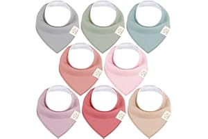 KeaBabies Bavoirs bandanas pour bébés -Bavoirs bandanas pour garçons et filles - Bavoirs bandanas ultra absorbants - Bavoirs pour bébé qui fait ses dents