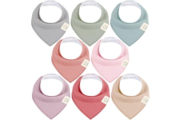 KeaBabies Bio Bandana Bandana Drool Bibs - Bandana Bandana Unisexe Bandana Drool Bibs Super Absorbant