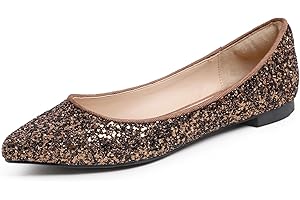 Feversole Ballerina in Paillettes Luccicanti Colorata con Cuscino in Memory Foam per amaretti da Donna