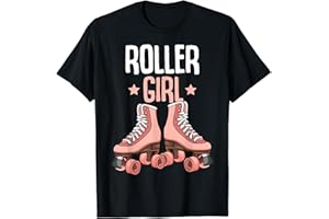 REGALI ROLLER GIRL & ROLLER DERBY Roller Girl Pattini a rotelle Pattinaggio Ragazza divertente Maglietta