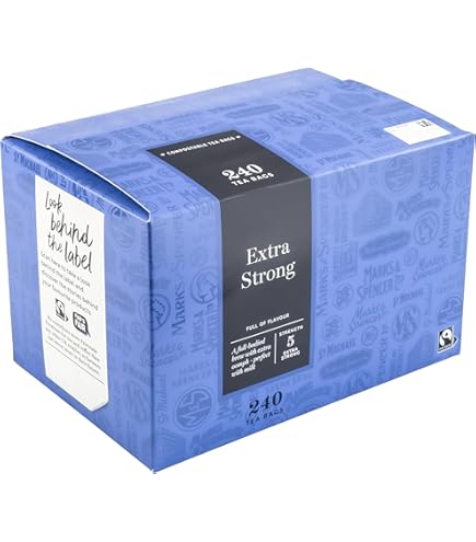 MS tea extra strong (3-in-1 pack) 240 tea bags by Marks and