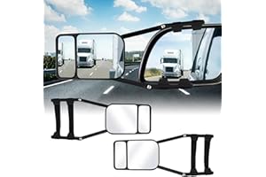 TOPEV Car Towing Mirrors, 2 PCS Extended Rearview Mirrors, Adjustable Blind Spot Mirror for Cars, SUVs, Trailers, RV, Vans