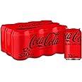 Coca-Cola Zero Azúcar, Refresco de Cola sin Azúcar, sin Calorías - Pack 12 Latas 330 ml