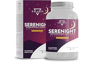 BALANCE NUTRITION SERENIGHT - 400 Comprimés (1+ An De Provision) | Melatonine | Melatonine 1Mg Forte Avec 5 Htp, Valériane, Tilleul, Et Vitamine B6 | Somnifere Puissant pour Dormir