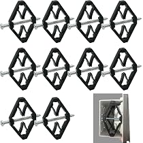 Teekit Set Riparazione Scatole Portatili Per Interruttori E Prese - 10 Staffe Metalliche + Viti - Tipo 86