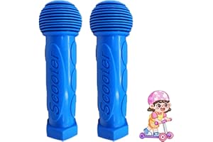 RAMONI Micro Scooter Handles,1 Pair Scooter Grip Handlebar,Scooter Handle,Hand Grip With Bicycle For Girls Boys,Soft T-Bar Balance Bike Handlebar,For Kids Mini Or Max Micro Scooter/Wheel Scooters(Blue)