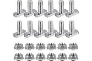 DEVENIRRICHE Śruby z łbem młotkowym ze stali nierdzewnej, 12 sztuk M8 x 20, zestaw śrub z łbem młotkowym ze stali nierdzewnej, śruby do szklarni i fotowoltaiki