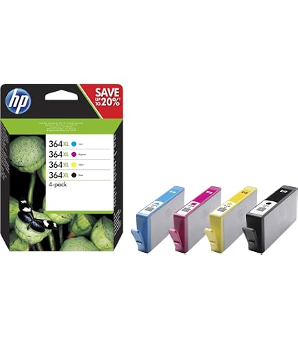Lot De 2 Cartouches D'encre Noire Compatibles HP 364Bk - 24 Ml Chacune - Go Inks