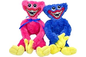 YISKY Huggy Wuggy Kissy Missy Peluche, 2 Pcs Poppy Playtime Huggy Huggy Peluche, Huggy Wuggy Kissy Missy Plush Doll, fanáticos del Juego Regalo de cumpleaños, Regalos de Juguetes para Niños Niñas