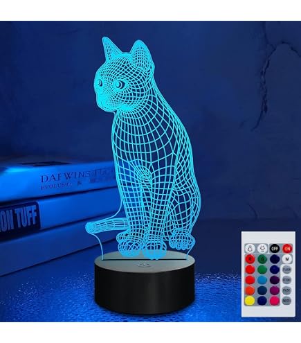 YTDZLTD 3D Panzer Nachtlicht Mit Fernbedienung – 16 Farben, Touch-Steuerung, Perfekt Als Geschenk