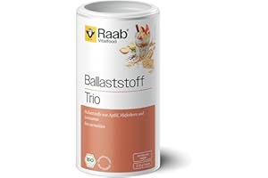 ‎RAAB VITALFOOD Raab Vitalfood Bio Ballaststoff Trio (210 g) I mit Apfelfaser, Haferkorn und Leinsamen aus Bio-Anbau I hoher Ballaststoffgehalt I fein vermahlen I Ideal für Porridge und Müsli