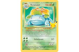 TITAN CARDS Venusaur (Base Set) 15/102 Rare Holo Pokemon Card (Celbrations) + TitanCards® Toploader