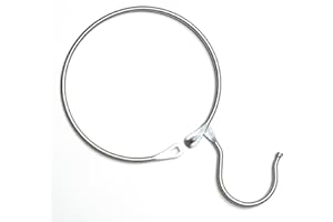 ‎VAN DEN HEUVEL van den Heuvel Warenring aus Stahl | Stahlring ∅ 12cm mit Kleiderhaken zum Aufhängen | gehärtet & verzinkt | mit Verschluss zum Aufklappen