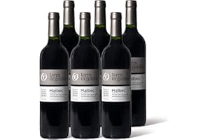 Terra Organica Malbec Red Wine Case of 6 - Argentinian Organic Wine - Award Winning Red Wine from Family Run Winery - Red Wine Box of 6 x 75 cl Bottles - Makes for a Great Red Wine Gift Set