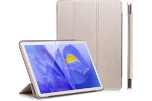 YOTOPT Tablet 10 Pollici Tablet, Doppia SIM, Android Tablet PC, 4GB RAM, 64GB ROM(256GB Espansione), 6000 mAh, schermo HD IPS, Tablet in offerta con Custodia, WIFI, Bluetooth, GPS (Oro)