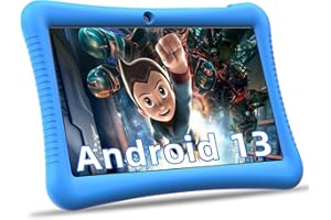 Semeakoko Kids Tablet 10 Inch, Android 13 Tablet for Kid,Age, Quad Core-3GB RAM + 32GB ROM, WiFi, Parental Control, Kids Software, Dual Camera,1280X800 HD Display,Gift for Kids/Children-Blue
