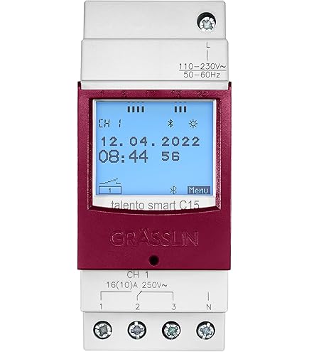 Legrand, MicroRex D11 Basic 003710 - Interruptor de temporizador digital con programas de 7 días directamente en el dispositivo (temporizador de instalación serie para riel de sombrero superior, 1