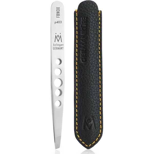 GERMANIKURE Nagelknipser Aus Leder Mit Schlüsselanhänger – Faltbar, Made In Germany, FINOX Edelstahl