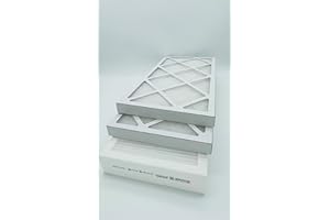 AEROFILTER – Lot de 3 Filtres VMC Double Flux G4/M5 – Compatibles Unelvent Ideo 325 Ecowatt & Initia 225 – Dimensions 400x202x24 mm & 400x187x48 mm