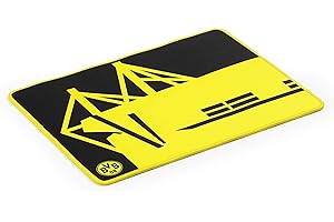 snakebyte BVB Gaming Mousepad - Officially licensed Borussia Dortmund Mousepad / improves precision, speed / non-slip / low friction / low latency gaming / wear-resistant / size 36x28cm