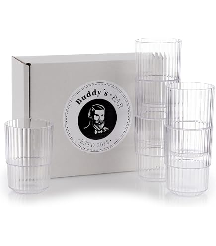 Inoverse 200 Stück Plastikbecher Trinkbecher, 0,5 L Transparent Ausschankbecher, Partybecher Kunststoff, Plastik Becher, Partygeschirr, Bierbecher, Wasserbecher