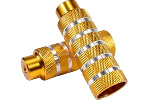 Dokpav 2PCS Universal Bike Pegs, 220lb Load Aluminum Alloy Bike Foot Pegs for Kids Adult, BMX Rear Feet Pedals for Mountain Bikes, Bicycle Foot Stunt Pegs For BMX Mountain Bike Bicycle Bearing