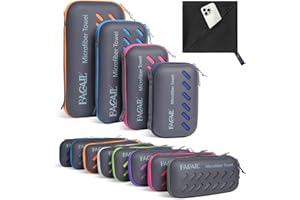 BAGAIL BASICS BAGAIL Toallas de Viaje de Microfibra, Toallas de Campamento, Toallas de baño y Toallas de Playa, Secado rápido - Súper absorción de Agua - Súper Compacto, Muy Adecuado para el Deporte y el Fitness