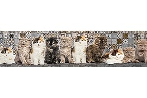 REDS Tappeto PRINTY - Tappeto multiuso antiscivolo per ingresso, cucina, camera, bagno - Lavabile in lavatrice - 50x140 cm