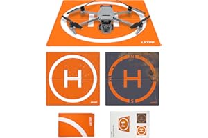 LKTOP Drone Landing Pad Weighted Foldable for DJI/Specta Drone, Double-Sided Waterproof Helipad Large Landing Mat, Compatibility: DJI/Specta Mavic/Air/Mini/Avata/FPV Series Accessories (26 inch/65 cm)