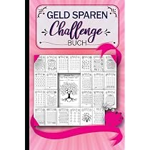 Geldspaarbook Met Enveloppe-challenge – 100 Enveloppen, Budgettracker, Noodfonds – Voor Financiële Planning & Kostenbeheersing – Zwart/roze/blauw