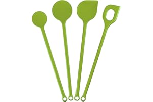 Kigima Kochlöffelset Kunststoff Kochlöffel (4 STK) Grün