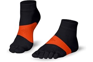 KNITIDO Marathon TS Chaussettes à orteils sport avec support du pied et système anti-ampoules