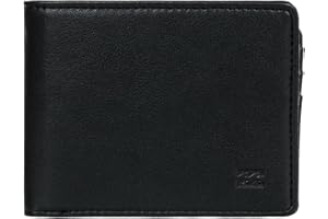 Billabong Męski portfel ze skóry Vacant Leather for Men Travel Accessories Tri-Fold Wallet, czarny, Einheitsgröße, Casual