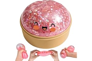 Glitter Dumpling Squishy, Dumplings Squishy Mystery Box, Stressball Fidget Toys, Sensorik Anti Stress Spielzeug Squishies für Kinder Erwachsene Autismus Stressabbau Geschenke