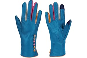 Vera Tucci Tiffany G01 Originals Designer Luxurious Leather Winter Gloves - Ladies Designer Fingerless Mittens