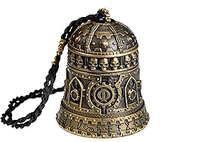 Starforged Warhammer 40K Domination Bell of Ominissah Adeptus Mechanicus Kupfer Anhänger Sonstiges Schwarz Geflochtenes Seil