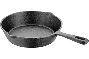 Judge Speciality Cookware JST10 Skillet Solid Cast Iron Frying Pan 18cm, Induction Ready, Oven Safe, Gift Boxed - 5 Year Guarantee