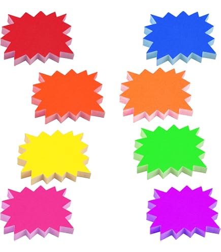 50 Cartellini Sconto 20% – Fluorescenti 19x13 Cm Per Negozio E Supermercato - 2
