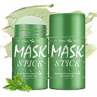 Grüntee-Tonmaske Fürs Gesicht – 2er Pack Zur Tiefenreinigung & Pflege