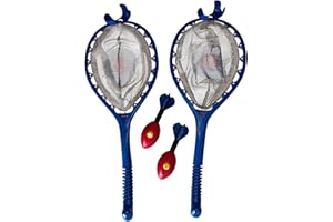 FUN SLINGER Monstrous Game of Throw and Catch for Garden Games, Sand and Beach Games - A Great Outdoor toys for Outdoor Fun Games for Kids Family Boys Toys (2 Rackets + 2 Whissiles)
