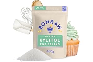 BONRAW Silver Birch Natural Xylitol Caster Sugar for BAKING 450G - Replacement Caster Sugar For Baking